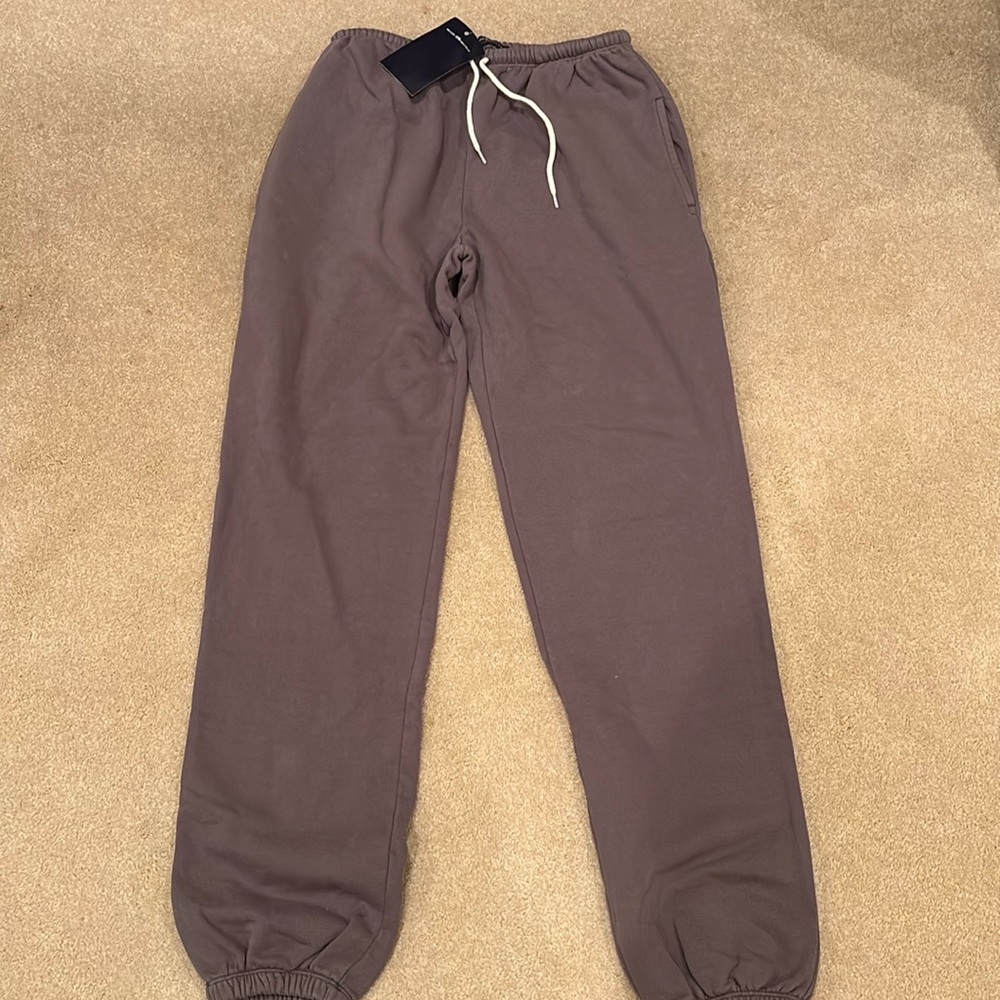 Brandy Melville dark grey tie sweatpants.